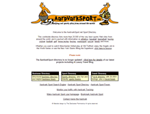 Tablet Screenshot of aardvarksport.net